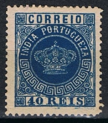 Índia, 1877   Af. 52  D. 12 3/4   MH   (Attention possible Fournier) - Image 1 of 2