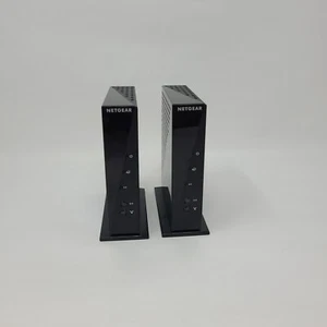 Lot of 2 Netgear wireless WiFi ROUTER N300 RANGEMAX Model #WNR2000v5 - Picture 1 of 5