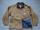 Vintage 1990S Brown Carhartt Blanket Lined 48 2Xl Jacket Chore Coat Work C01 Brn