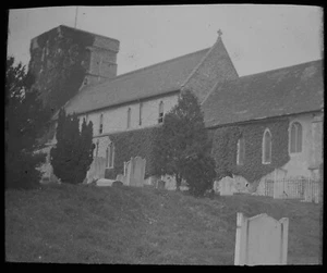Magic Lantern Slide ST MARYS CHURCH EASTRY C1920 PHOTO KENT ENGLAND  - Picture 1 of 2
