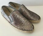 UK3 Eur36  Sole Zella Silver Sequin Espadrilles. RRP £30 from Sole Trader