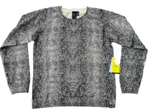 VOLCOM Girls Over N Out Animal Print Youth Size M(8/10) Crewneck Sweater NWT - Picture 1 of 8