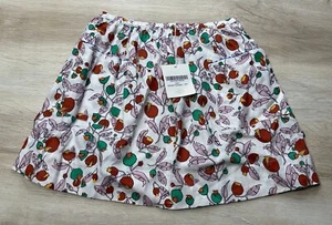 NWT Oeuf Girls Skirt Multicolor 10Y Long Woven Leek Print 100% Linen - Picture 1 of 6