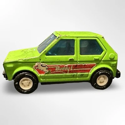 复古 1978 年 Buddy L 绿色大众棉尾大众兔子玩具车 — 第 1/4 张图片