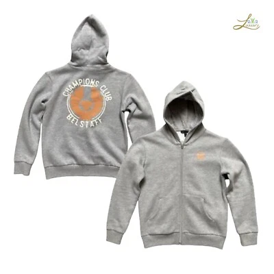 Belstaff Junior Hoodie Sweatshirt – Boys Zip Cotton Graphic, Age 10 — 第 1/3 张图片