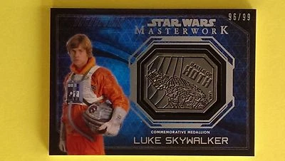Luke Skywalker - 2016 Star Wars Masterwork Silver Medallion Hoth  #96/99 - Image 1 of 2
