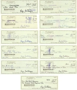 Legendary Composer Hugo Montenegro Signed Personal Check Autograph Music  - Picture 1 of 3