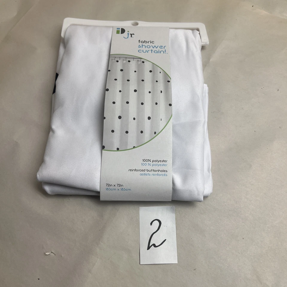 Cortina de ducha de tela impermeable resistente 72*72" 100 % poliéster Foto 1 de 4