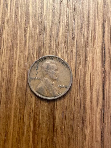 1924P Error Lincoln Cent Error Lamination Cover