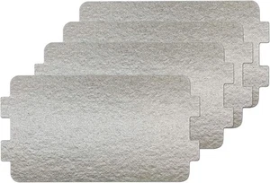 Microwave Waveguide Cover Mica Sheet 2.53" x 4.17" - 4Pcs, Silver - Picture 1 of 6