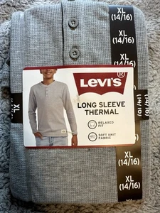 Levi's Boys Thermal Long Sleeve Size XL 14/16 NWT - Picture 1 of 3