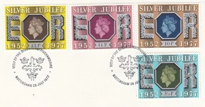Queen Silver Jubilee Visit GB Used Nottingham 1977 ON PIECE (148227) - Picture 1 of 1