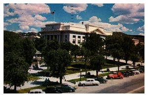 POSTAL - Coches estacionados Prescott Arizona c.1970 del Tribunal del Condado de Yavapai - Imagen 1 de 8