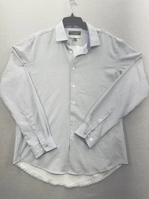 Report Collection Mens Dress Shirt Slim Fit 4 Way Stretch Size 16 34/35 - Image 1 of 4