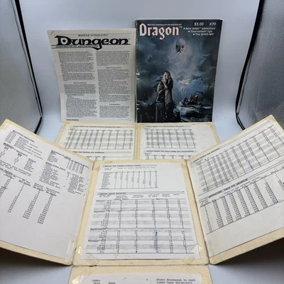 Винтажный 1983 Dragon Magazine #70 Dungeons & Dragons AD&D RPG TSR с Combat Matrix - Изображение 1 из 4
