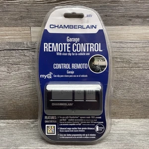 Chamberlain 953EV-P2 3 Button Garage Door Remote - Black New In Sealed Package- - Picture 1 of 2