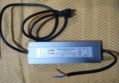 LLTOP LED Power Driver 100 Watts Waterproof IP67 AC100-264VAC to 12VDC. Tested. - Image 1 of 4