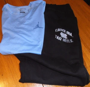 JUMPMAN NIKE T-SHIRT & CAROLINA TAR HEELS SWEATPANTS LOT OF 2 YOUTH SIZE 18/20 - Picture 1 of 12