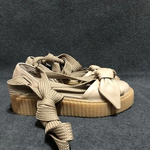 Puma Sandals Womens 6 Fenty By Rihanna Bow Creeper Strap Platform Flats 36579403 - Picture 1 of 11