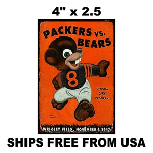 Chicago Bears Green Bay Packers NFL Football Replica Sports Decal Sticker  - Picture 1 of 1