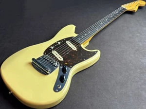 Used Fender Japan MG69-65 MIJ CIJ Mustang YWH Yellow 3.2kg W/GB - Picture 1 of 13