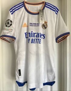 Authentic Adidas Real Madrid UCL Final 2022 Karim Benzema Player Version Size L
