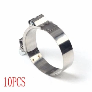 10xStainless Steel T Bolt Clamp 35-40mm for  ID 1 1/8" Silicone Hose turbo 28mm - Picture 1 of 4