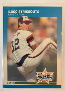 1987 Fleer Steve Carlton #635 Baseball Card Super Star Special 4,000 Strikeouts