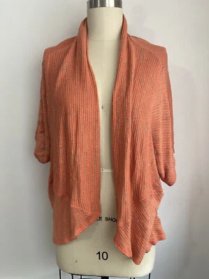 Cárdigan Staring at Stars para mujer color tostado mandarina tejido frente abierto talla L Foto 1 de 4