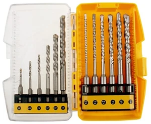 12PCS Masonry Concrete Drill Bit SDS Plus Shank Carbide Tip Drill Bit Tool Set - Picture 1 of 9