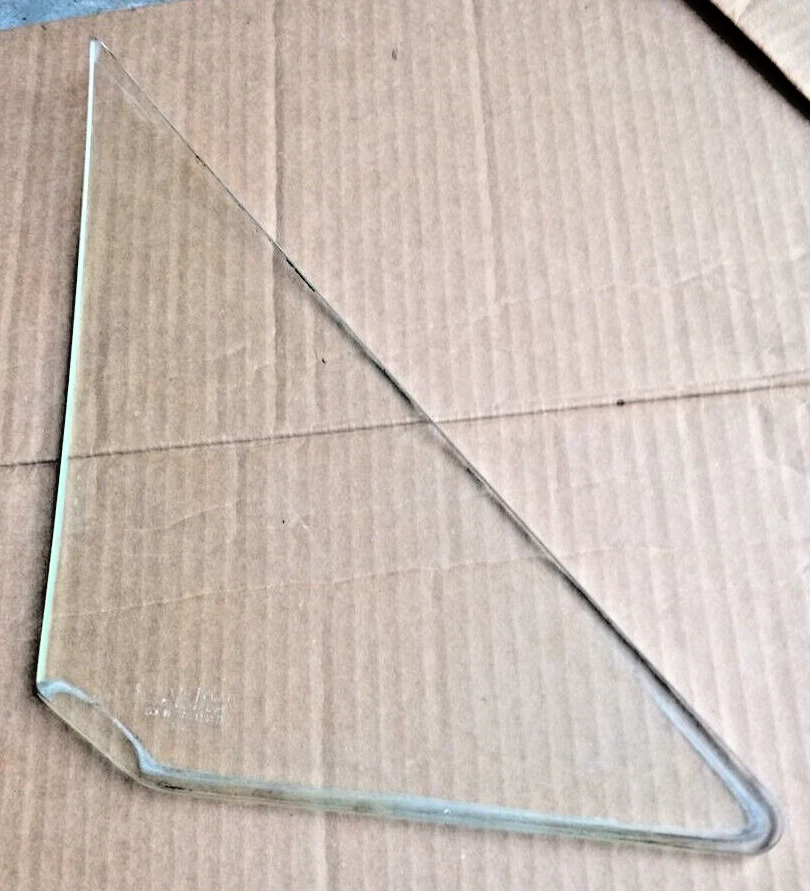 1964 - 65 PONTIAC GTO LeMans - Vent Glass Driver Side Greenish OEM LOC-110 - Image 1 of 4