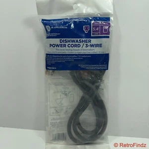 Cable de alimentación universal para lavavajillas General Electric, 5 pies, 4 pulgadas, WX09X70910 nuevo - Imagen 1 de 6