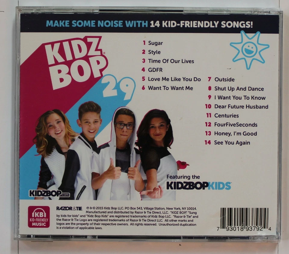 Kidz Bop Kids Kidz Bop 29 (Biggest Hits Sung By Kids For Kids) US CD 2015 - Bild 1 von 1