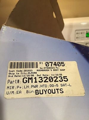 Espejo retrovisor nuevo para Saturn LS GM1320235 2000 a 2005 Kool Vue Foto 1 de 4