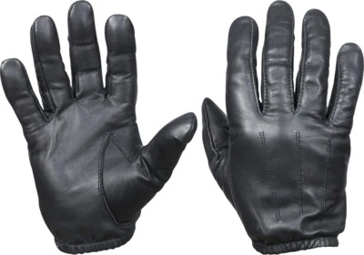 Guantes de búsqueda activos de cuero negros para servicio de policía y seguridad Foto 1 de 4