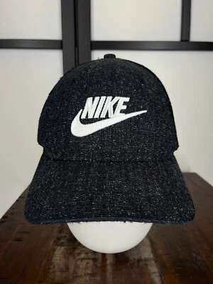 Nike Hat Cap Strap Back Adult Black Classic99 Trucker Swoosh Mesh Poly Blend - Image 1 of 4