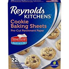 Reynolds Kitchens Cookie Baking Sheets Pre-Cut Parchment Paper 22 Sheets Pack 1