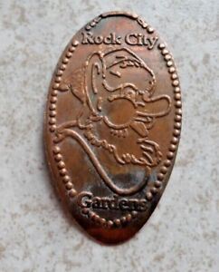 Rock City Gardens elongated penny Georgia Usa cent Gnome copper souvenir coin