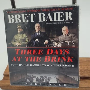 Brand New Sealed Three Days At The Brink Audiobook CD Set By Bret Baier - Imagen 1 de 2