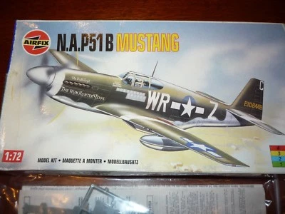AIRFIX-AEREO DELLA II GUERRA MONDIALE-N.A.P51B MUSTANG-1:72-FUSTELLATO. - Immagine 1 di 4