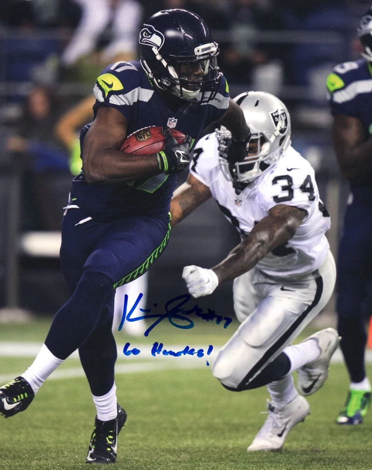 凯文·史密斯 8 x 10 照片 #1 亲笔签名签名亲笔签名西雅图海鹰队 — 第 1/1 张图片