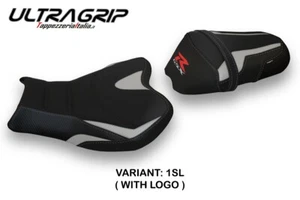 Rivestimento sella Dalian1 Ultragrip argento con logo Suzuki GSXR1000 2009-2016 - Imagen 1 de 5