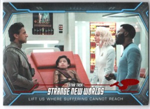 STAR TREK SNW STRANGE NEW WORLDS SEASON 1 #32 RED PARALLEL BASE  28/50