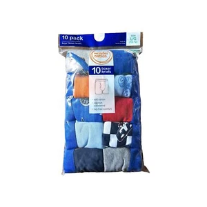 Wonder Nation Big Boys Underwear Soft Cotton Boxer Briefs 10-Pack sz L 10-12 - Picture 1 of 2