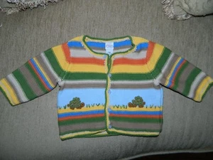 Suéter cárdigan Talbots para niño con tortugas talla 6 meses - Imagen 1 de 3