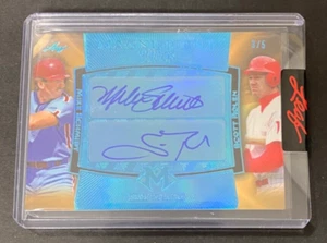 2023 LEAF MAGNIFICENCE MIKE SCHMIDT AUTO 3/5 SCOTT ROLEN PHILADELPHIA PHILLIES - Picture 1 of 2