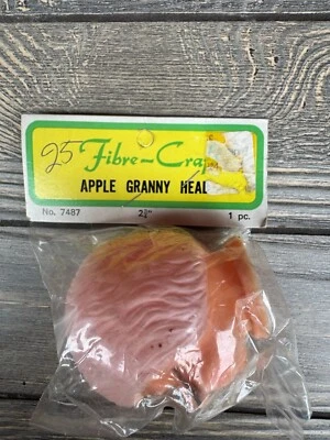 Cabeza de muñeca artesanal de goma de 2,5" cabeza de abuela de manzana artesanal de fibra vintage Foto 1 de 3