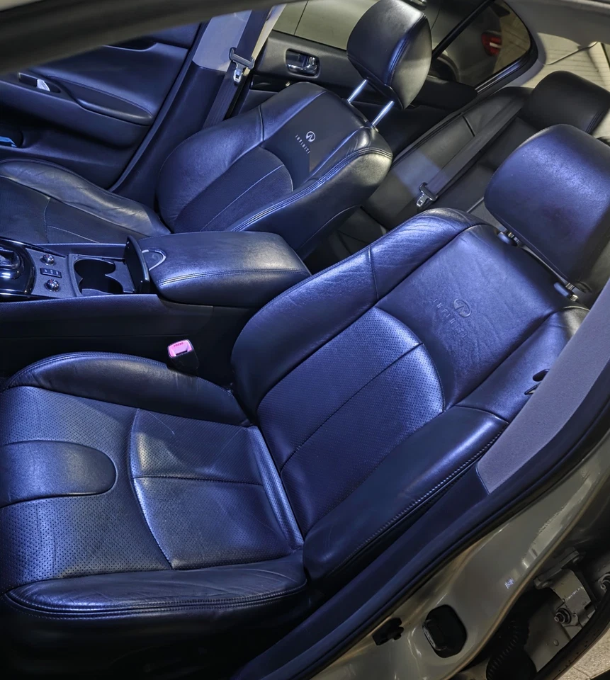 BLACK 09-15 INFINITI G25 G35 G37 Q40 SEDAN SEAT FRONT LH RH DRIVER PASSENGER OEM - Image 1 of 4