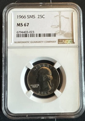 1966 SMS 25C  Washington  NGC MS 67 - Image 1 of 3