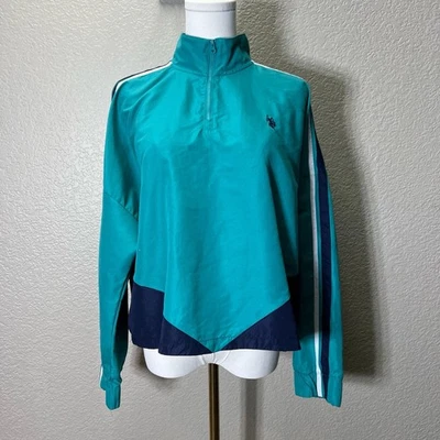 EE. UU. POLO ASSN. Chaqueta cortavientos azul media cremallera talla XL para mujer Foto 1 de 4